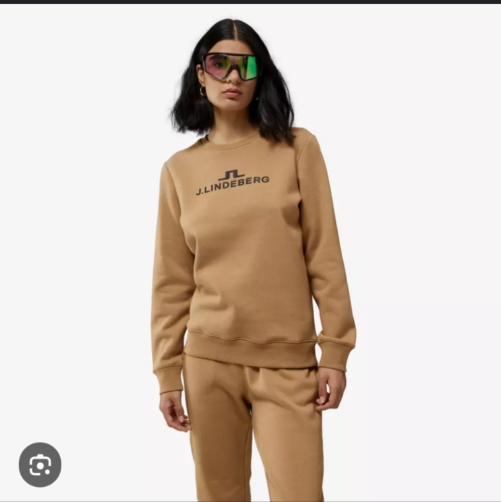 J. Lindeberg Alpha Crew Pullover Sweatshirt Runs Small